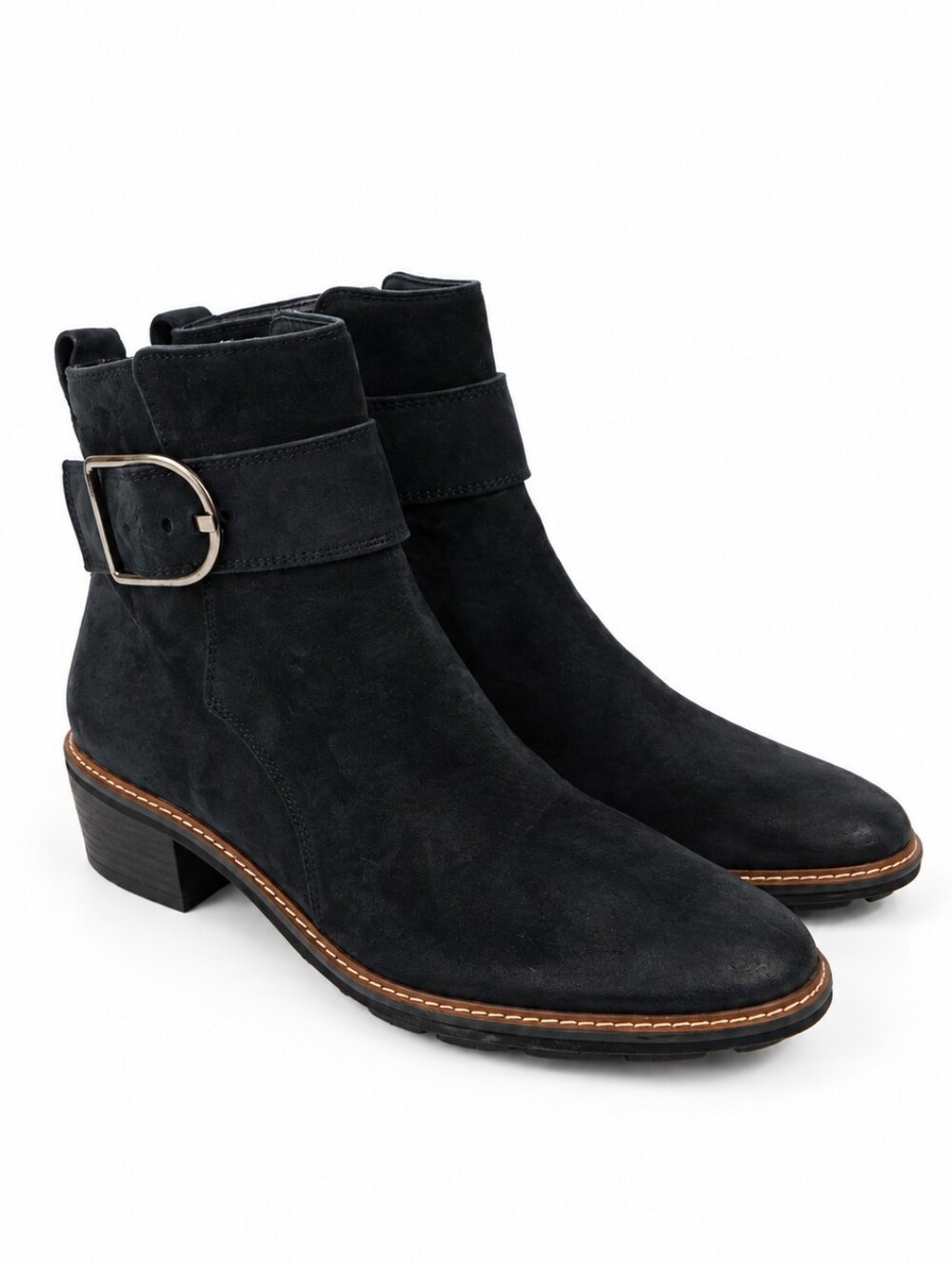 Paul Green Dark Suede Women's Ankle Boots Size Uk 5.5 - US 8